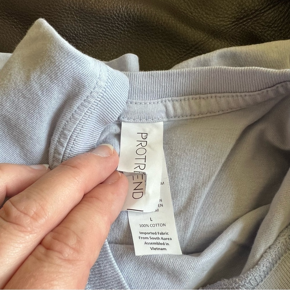 Protrend Large USA Blue Shirt Top Tee - Picture 5 of 5
